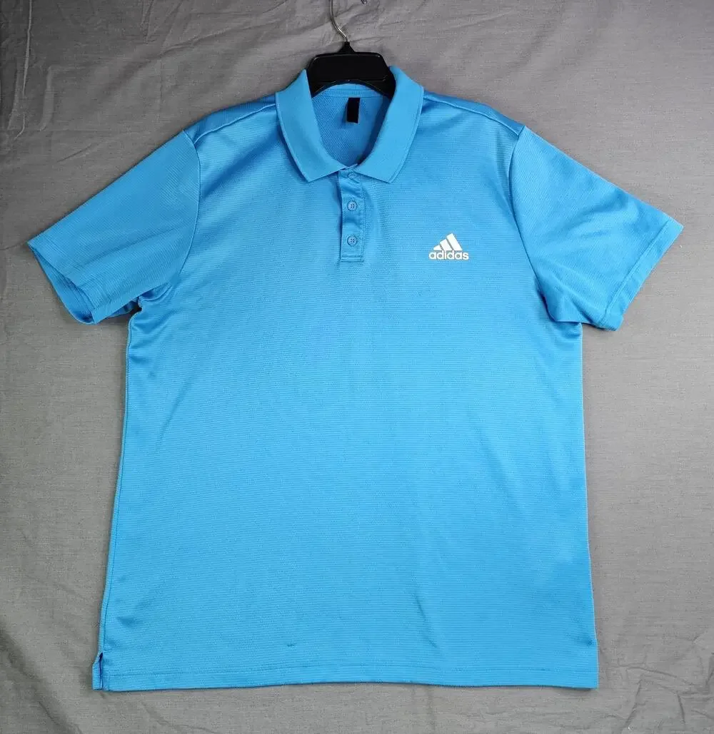 Adidas Climalite Golf Polo Light Blue Men's XL